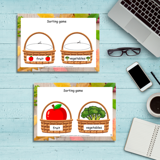 Fruit & Vegetables Sorting Game — Fun, Hands-On Learning! 🥦🍎