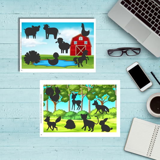 🐮🦁 Wild or Farm? Animal Sorting Fun!