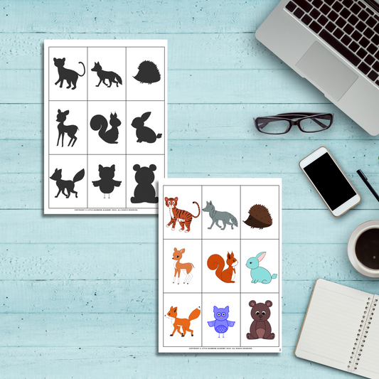 🦊🐄 Animal Shadow Matching – A Silhouette Challenge for Little Thinkers!