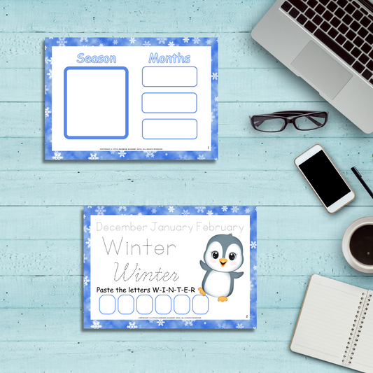 WINTER Busy Book for Toddlers & Preschoolers - Homeschooling Learning Resources