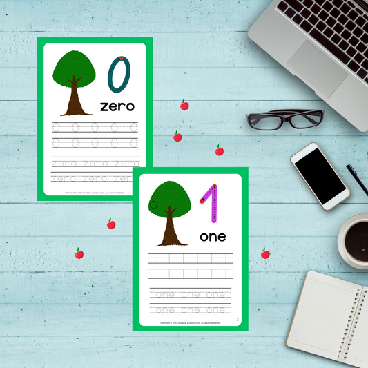 🍎 Count & Trace with the Apple Tree – A Sweet Way to Learn!