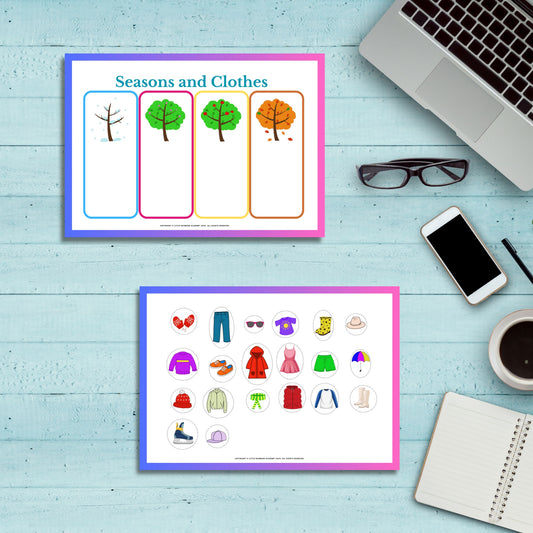 🧣👒 Seasonal Clothes Sorting Game – Dress for the Weather!