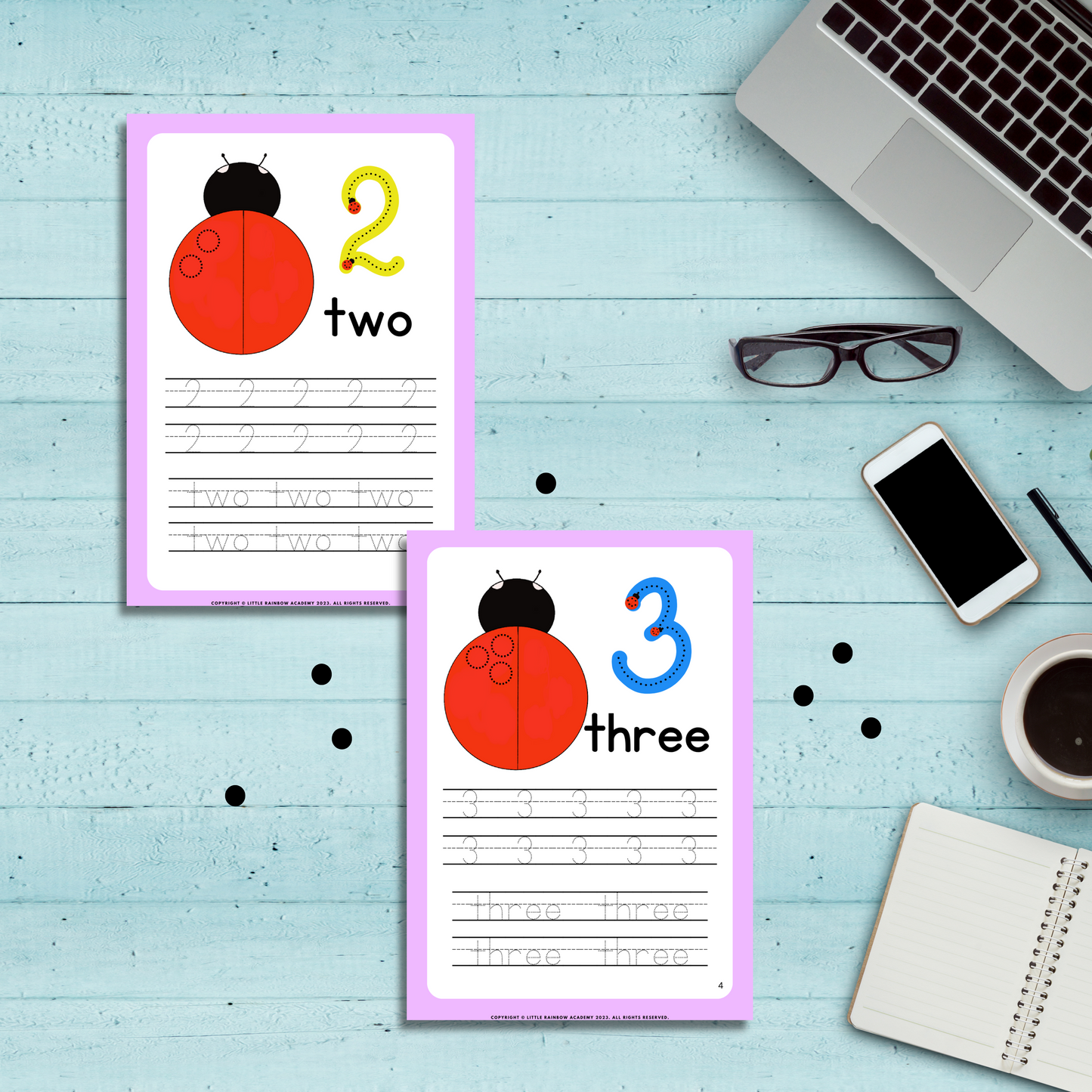 🐞 Count & Trace with Ladybugs – A Fun Learning Adventure!