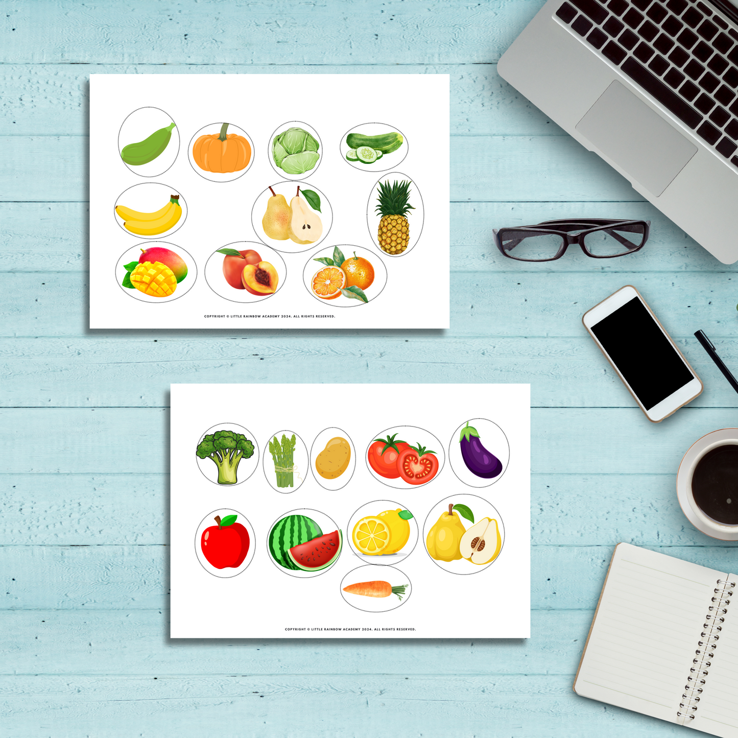 Fruit & Vegetables Sorting Game — Fun, Hands-On Learning! 🥦🍎