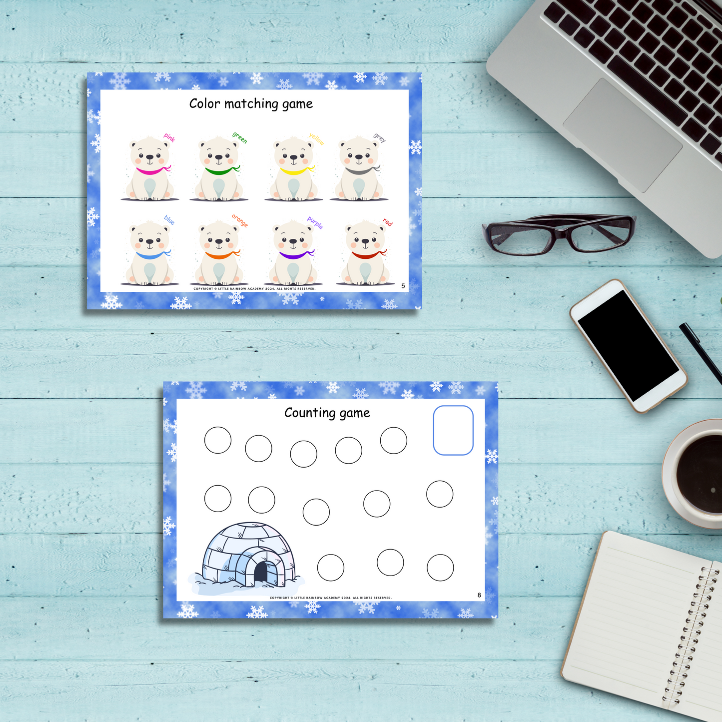 WINTER Busy Book for Toddlers & Preschoolers - Homeschooling Learning Resources
