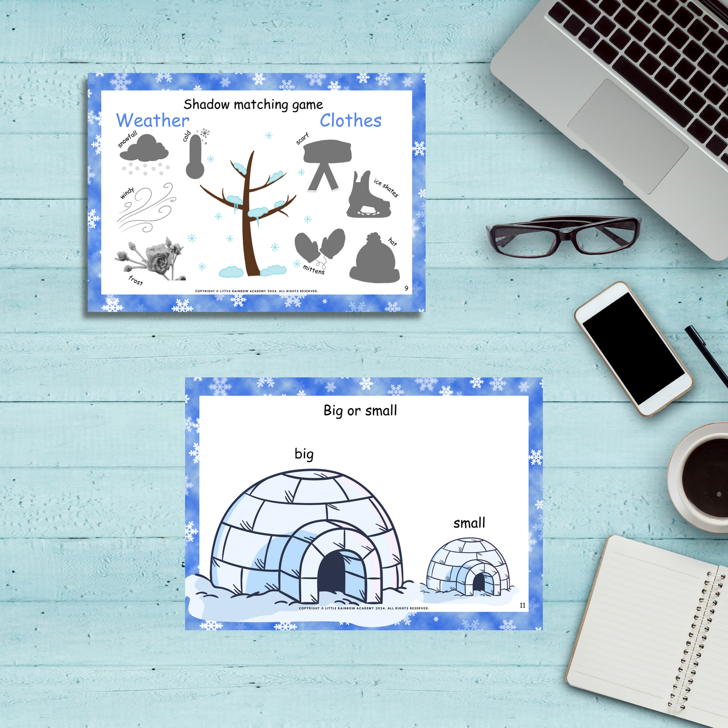 WINTER Busy Book for Toddlers & Preschoolers - Homeschooling Learning Resources