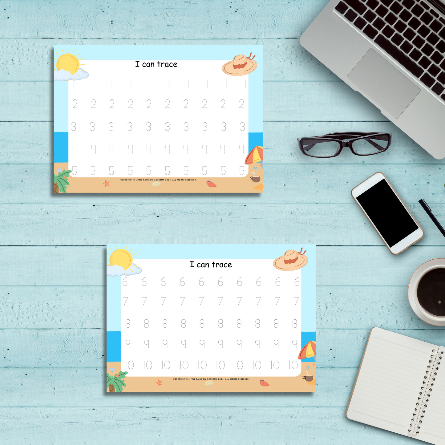 SUMMER Busy Book: Montessori Preschool & Homeschool Learning Resources