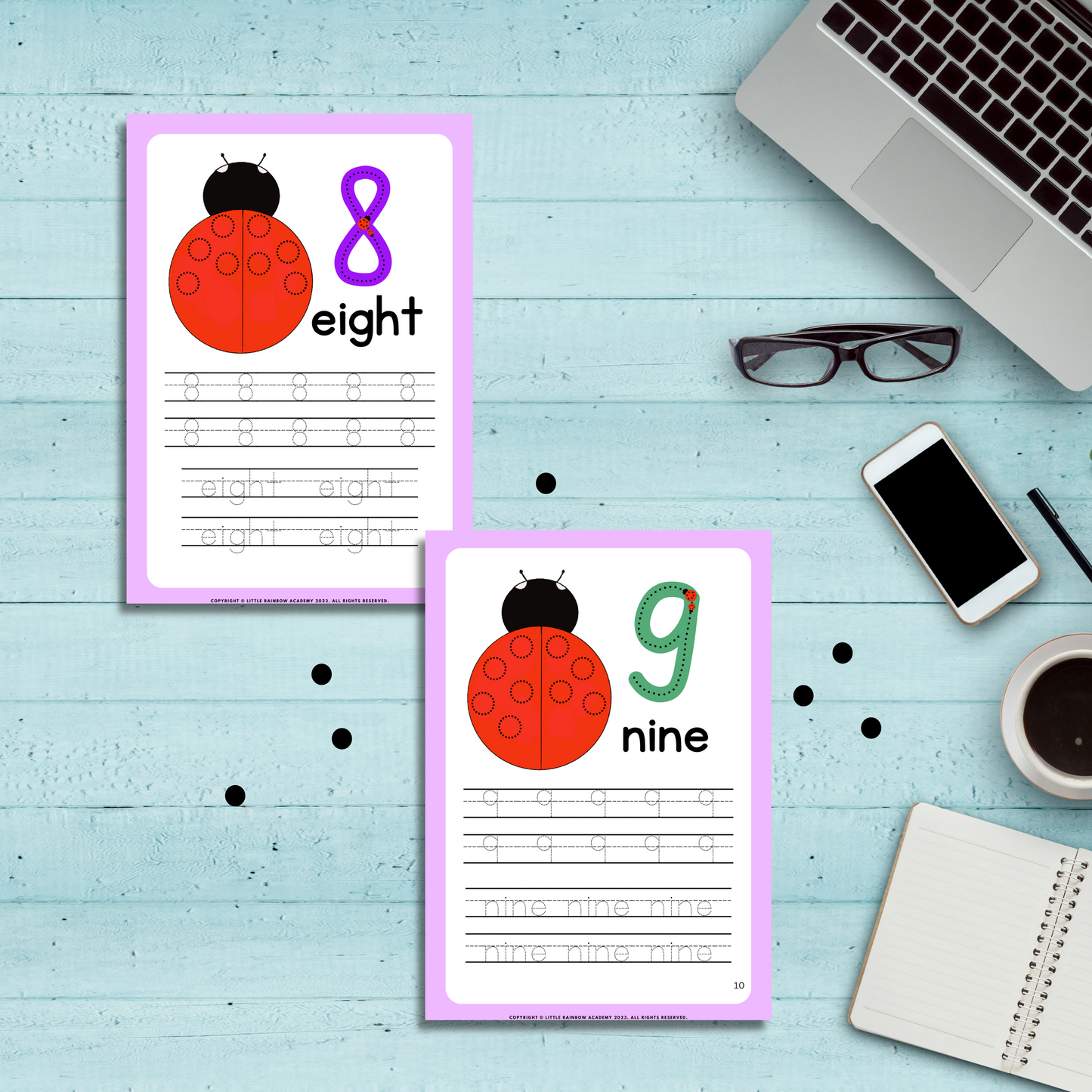 🐞 Count & Trace with Ladybugs – A Fun Learning Adventure!