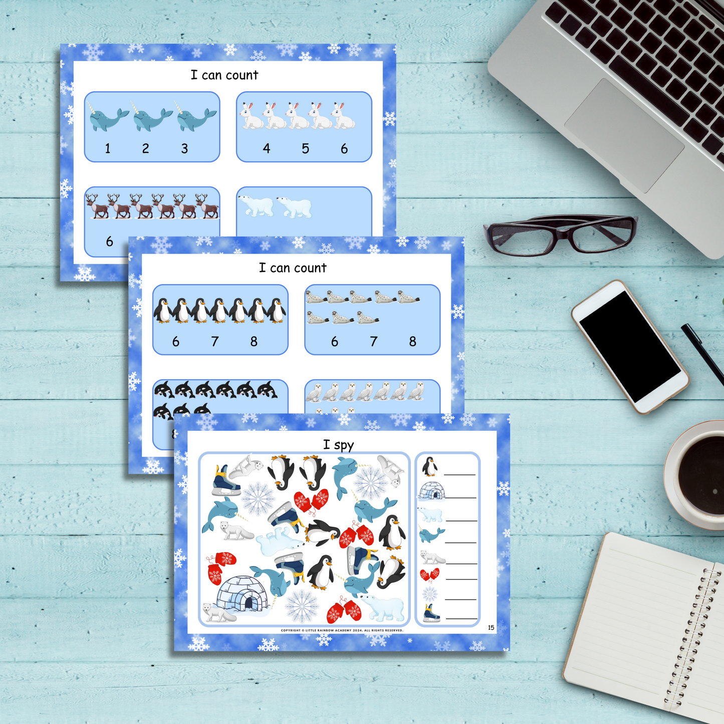 WINTER Busy Book for Toddlers & Preschoolers - Homeschooling Learning Resources